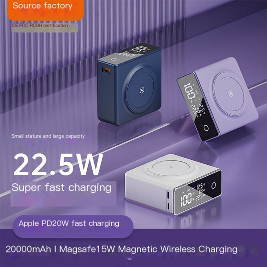 Volterexa Q7 Magnetic Power Bank — 20,000mAh Wireless Fast Charger